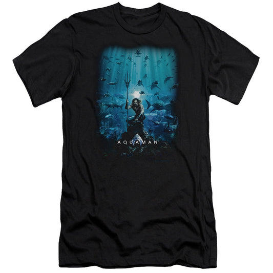 Aquaman Movie Poster Hbo Premium Bella Canvas Slim Fit Mens T Shirt Black