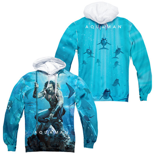 Aquaman Movie Poster - All-Over Print Pullover Hoodie