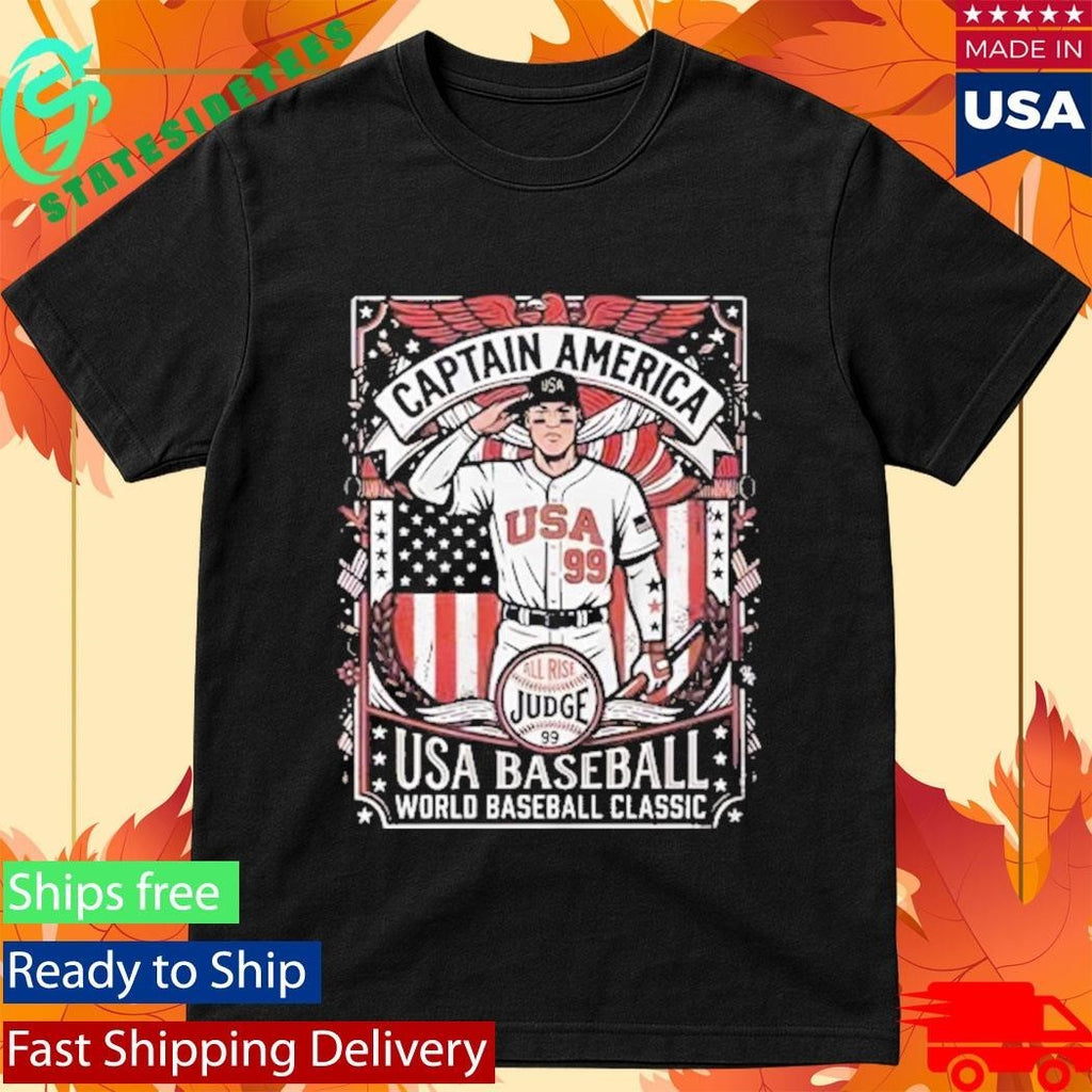 Aaron Judge Captain America Usa Baseball World Baseball Classic Shirt