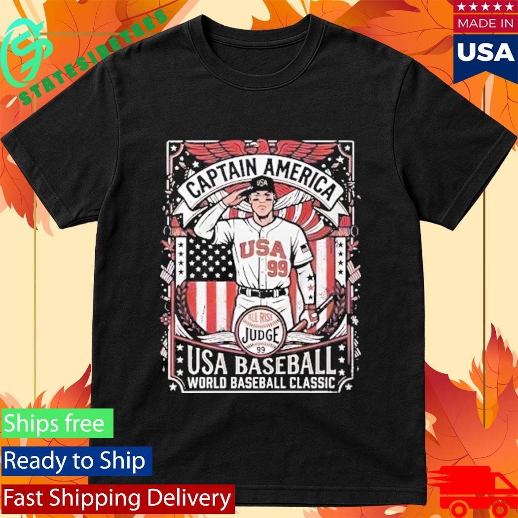 Aaron Judge Captain America Usa Baseball World Baseball Classic Shirt