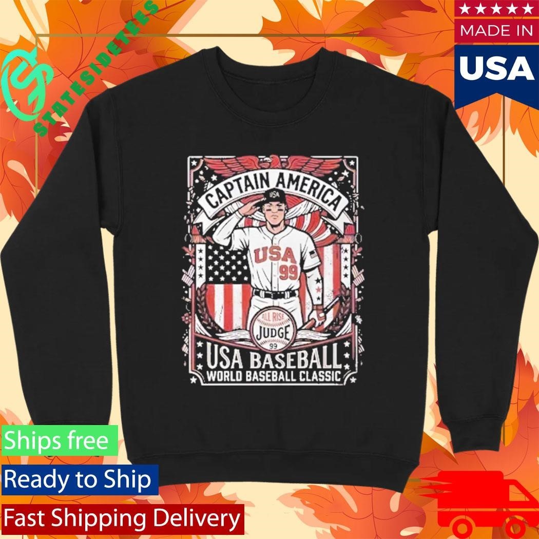 Aaron Judge Captain America Usa Baseball World Baseball Classic Shirt