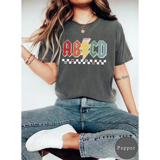 Abcd Teacher Shirt, Kindergarten Teacher Shirt, Back To School Shirt, Elementary School Shirt, Teacher  T-shirt, sweater and Hoodie
