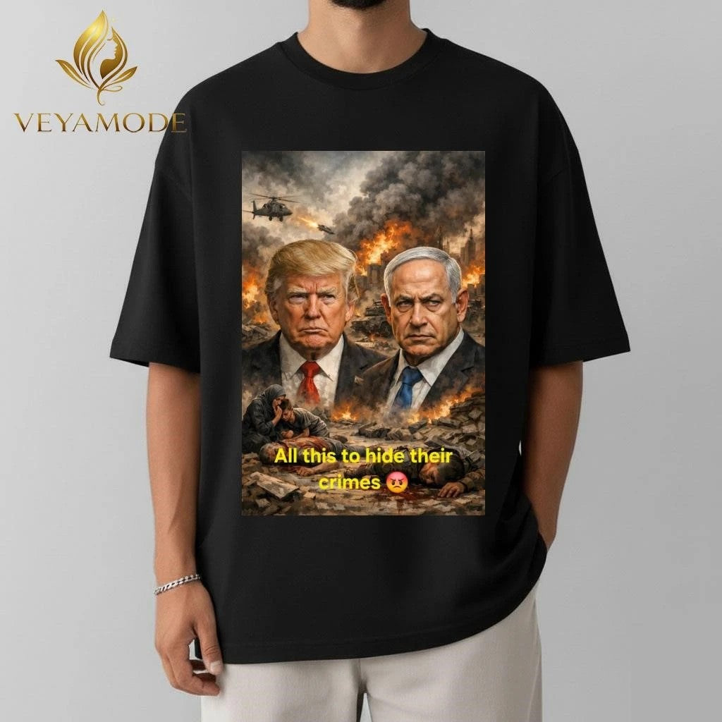 All this to hide their crimes Trump Netanyahu tee