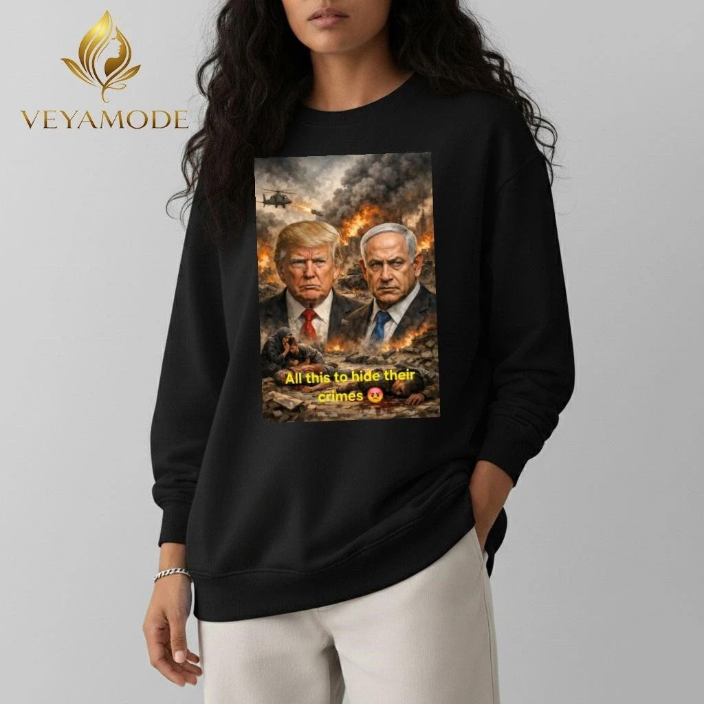 All this to hide their crimes Trump Netanyahu tee