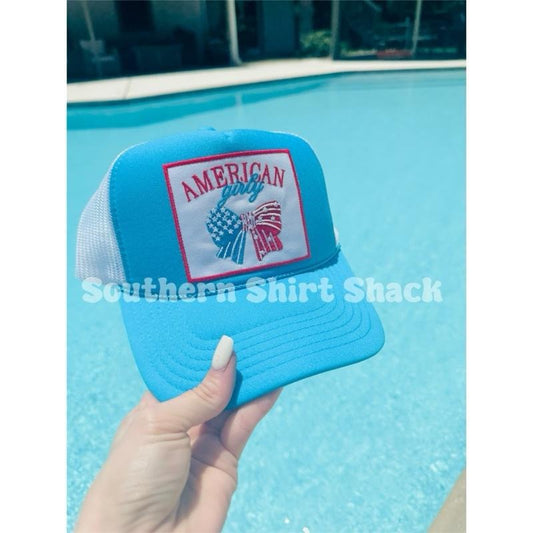 American Girly Trucker Hat | 4th of July Trucker Hat | Patriotic Trucker Hat