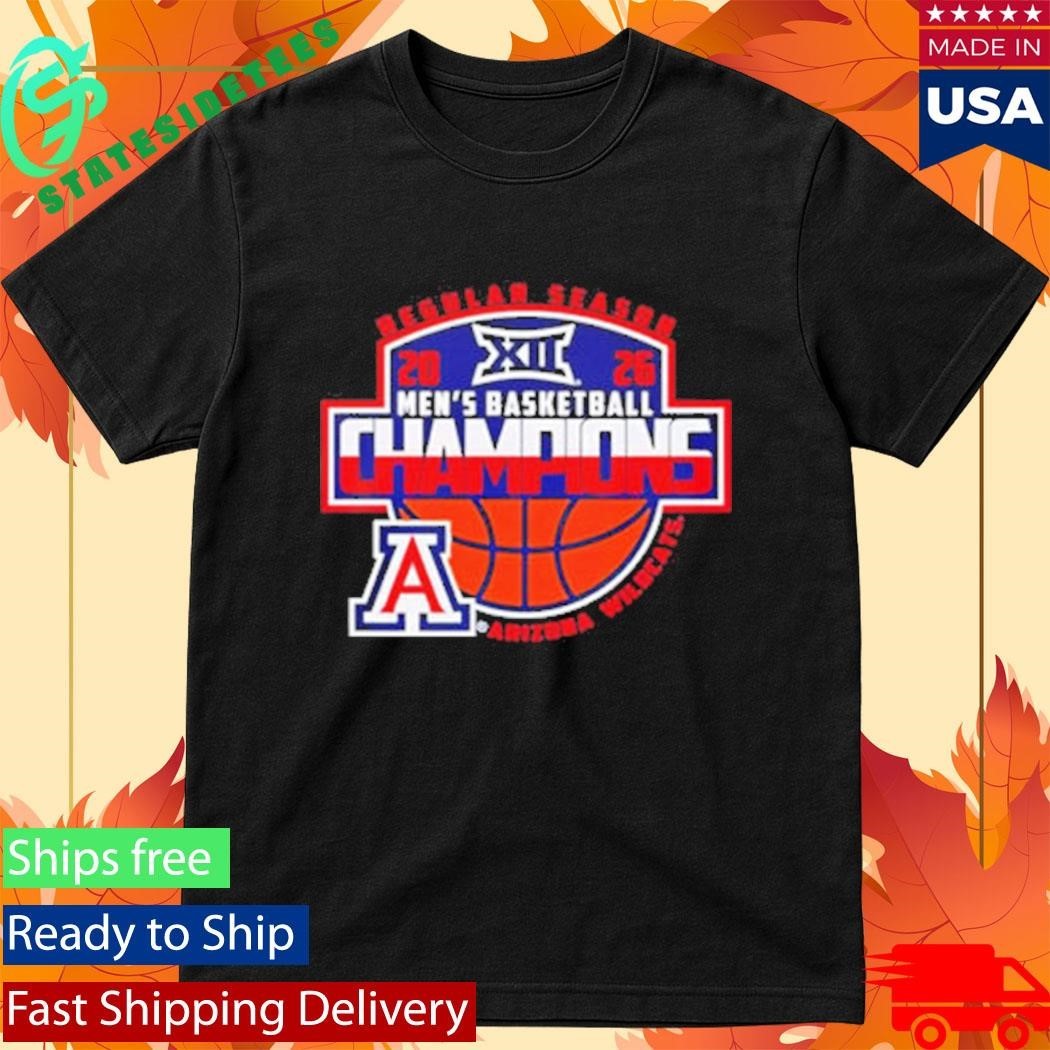 Arizona Wildcats 2026 Big 12 Men’s Basketball Regular Season Champions Shirt