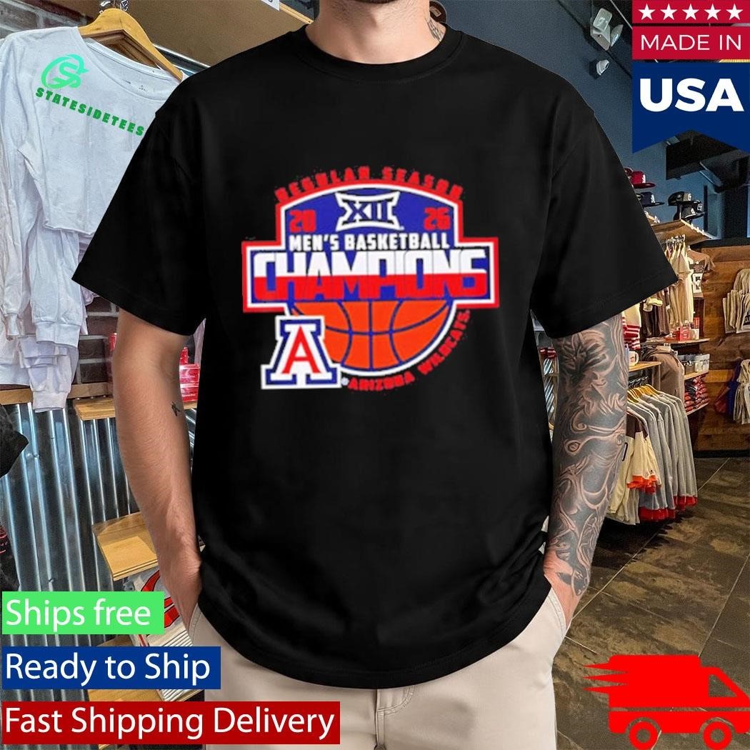 Arizona Wildcats 2026 Big 12 Men’s Basketball Regular Season Champions Shirt