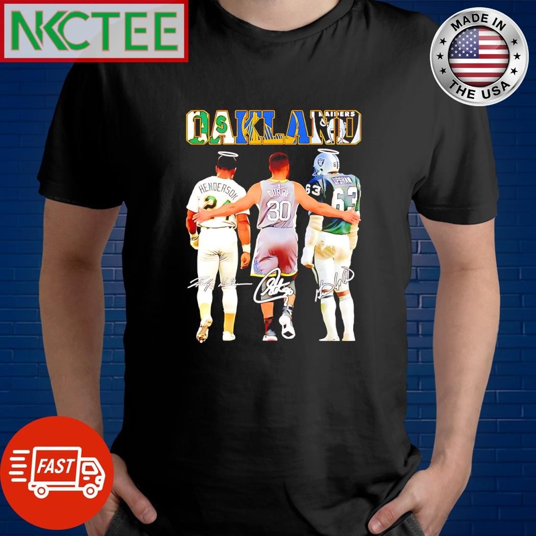 Awesome Oakland Henderson Curry and Upshaw signature shirt