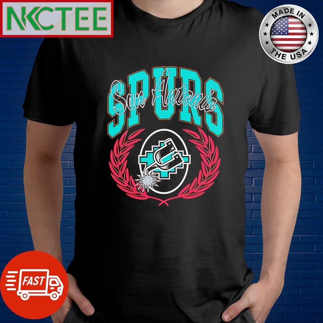 Awesome San Antonio Spurs laurel wreath logo shirt