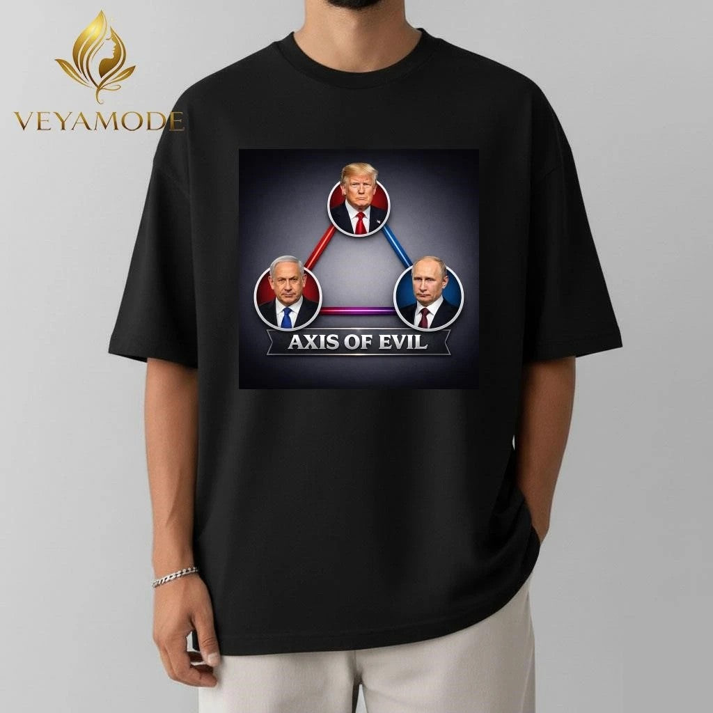 Axis of evil Putin and Netanyahu Trump tee