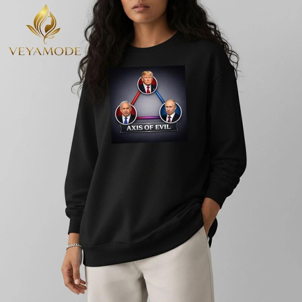 Axis of evil Putin and Netanyahu Trump tee