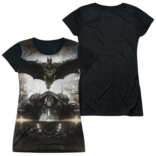 Batman - Arkham Poster - Juniors Black Back T-Shirt