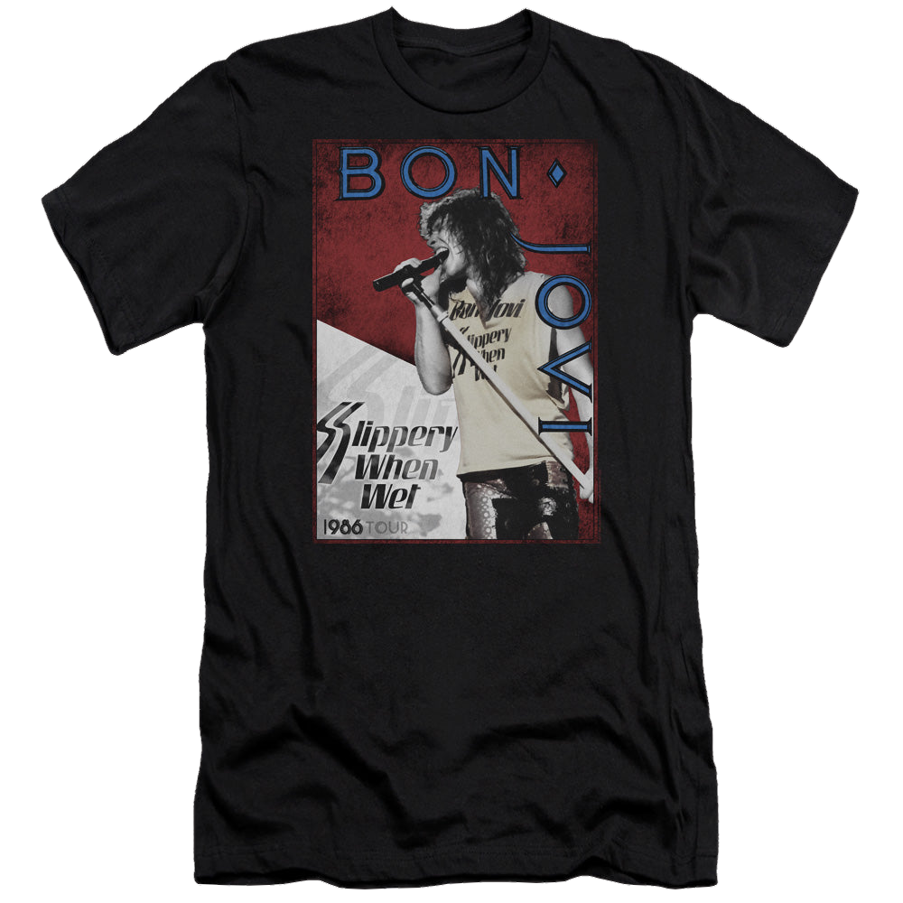 Bon Jovi 86 Tour - Men's Premium Slim Fit T-Shirt