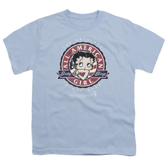 Betty Boop All American Girl - Youth T-Shirt