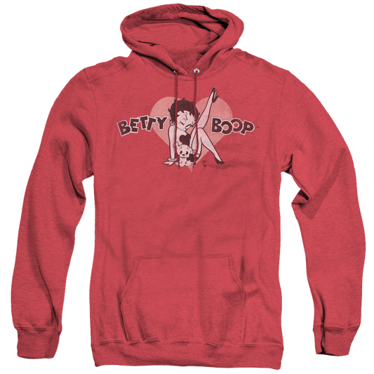 Betty Boop Vintage Cutie Pup - Heather Pullover Hoodie