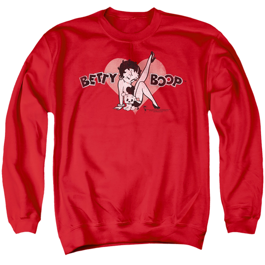 Betty Boop Vintage Cutie Pup - Men's Crewneck Sweatshirt