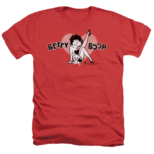 Betty Boop Vintage Cutie Pup - Men's Heather T-Shirt