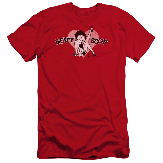 Betty Boop Vintage Cutie Pup - Men's Premium Slim Fit T-Shirt