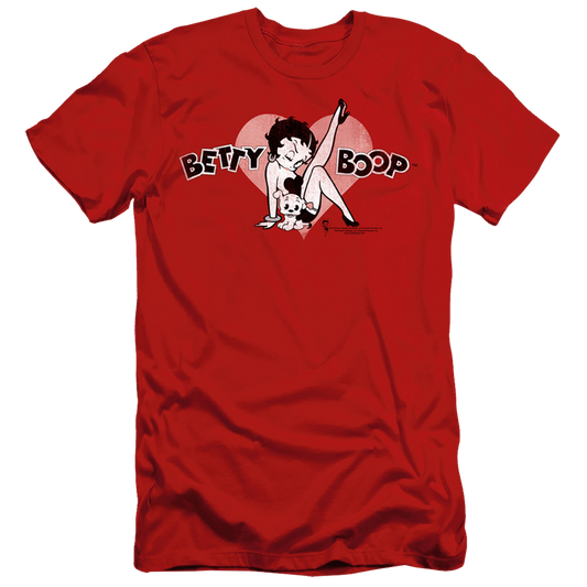 Betty Boop Vintage Cutie Pup - Men's Slim Fit T-Shirt