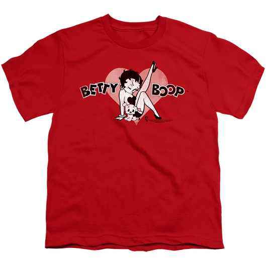 Betty Boop Vintage Cutie Pup - Youth T-Shirt