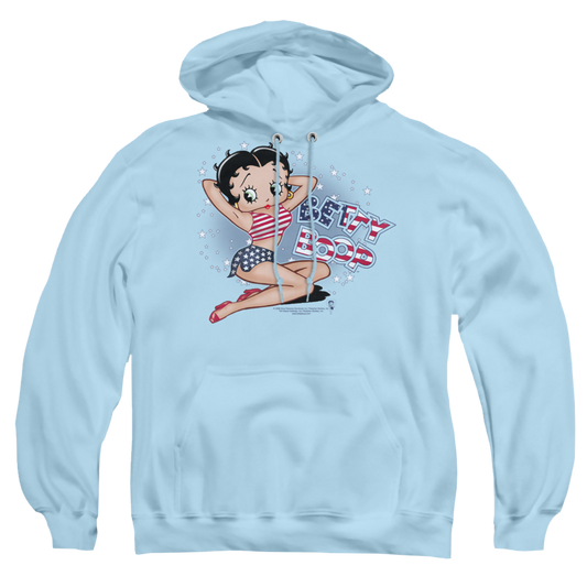 Betty Boop All American Girl - Pullover Hoodie Style001