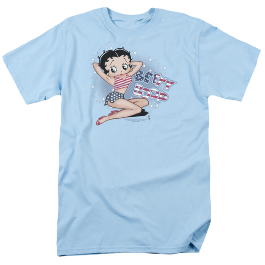 Betty Boop All American Girl - Men's Regular Fit T-Shirt Style001