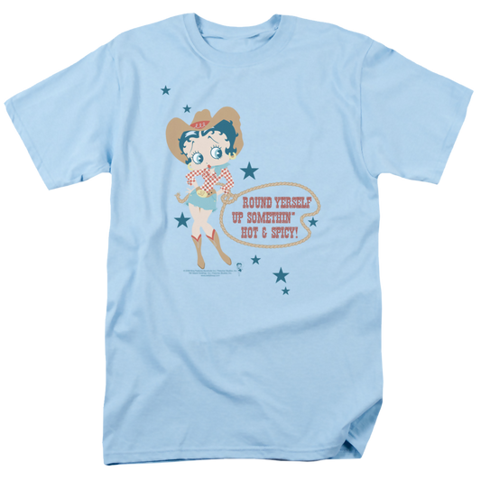 Betty Boop Hot And Spicy Cowgirl - Men's Regular Fit T-Shirt