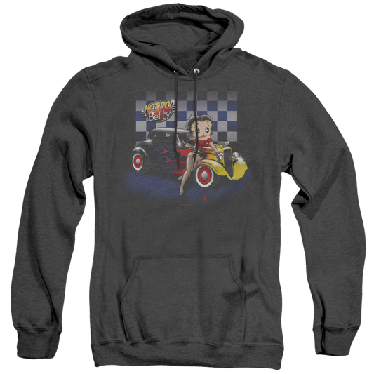 Betty Boop Hot Rod Boop - Heather Pullover Hoodie