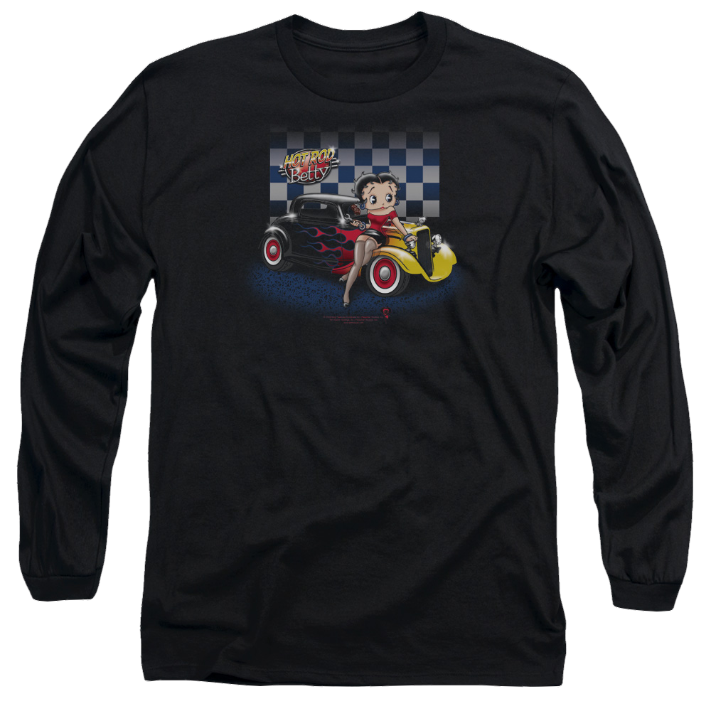 Betty Boop Hot Rod Boop - Men's Long Sleeve T-Shirt