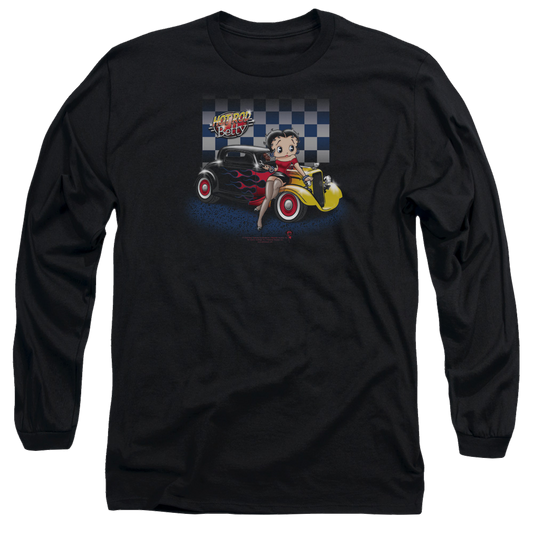 Betty Boop Hot Rod Boop - Men's Long Sleeve T-Shirt