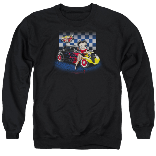 Betty Boop Hot Rod Boop - Men's Crewneck Sweatshirt