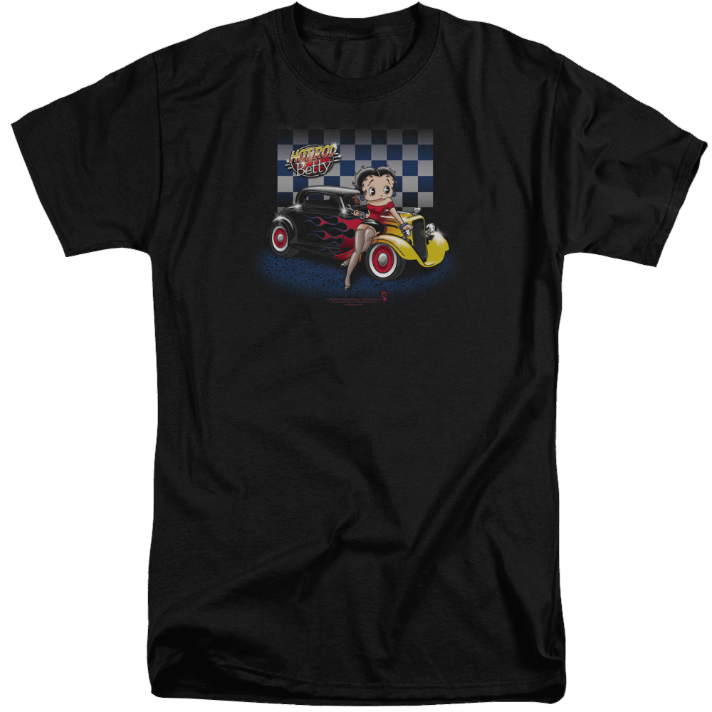 Betty Boop Hot Rod Boop - Men's Tall Fit T-Shirt