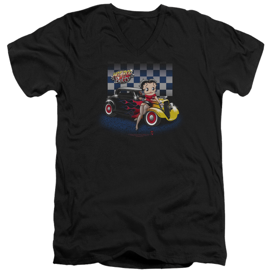 Betty Boop Hot Rod Boop - Men's V-Neck T-Shirt