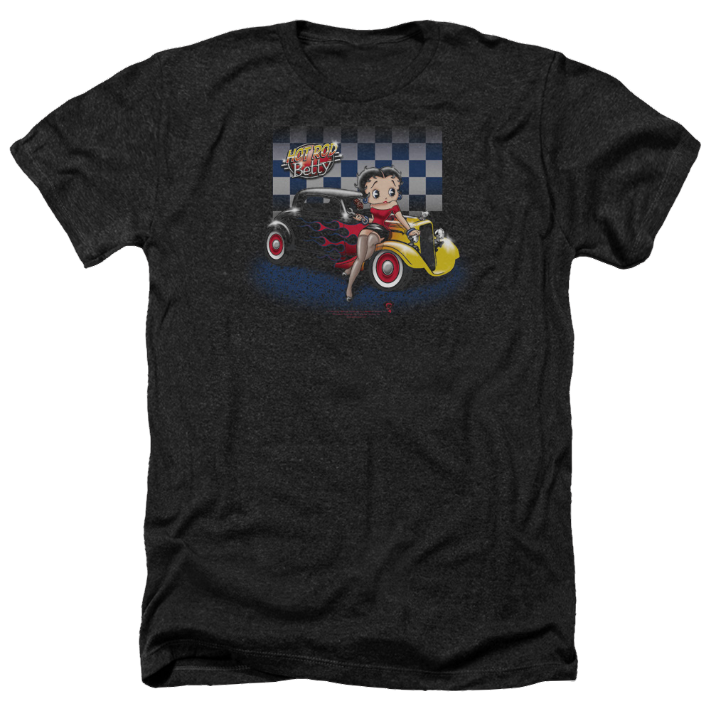 Betty Boop Hot Rod Boop - Men's Heather T-Shirt