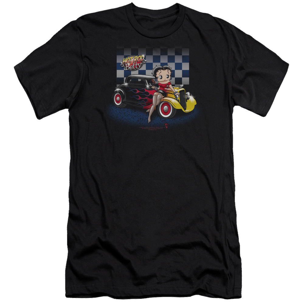 Betty Boop Hot Rod Boop - Men's Premium Slim Fit T-Shirt