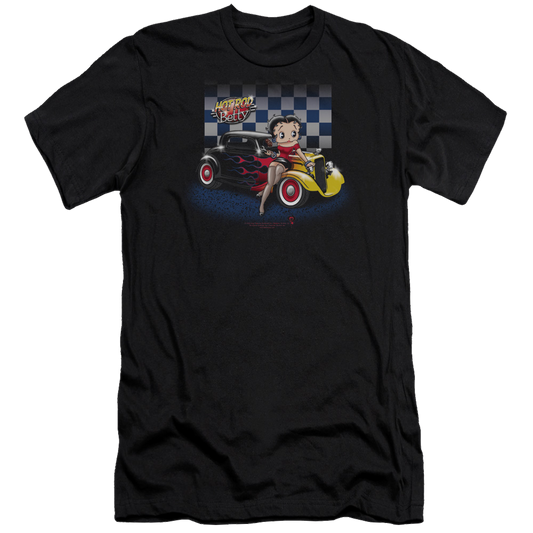 Betty Boop Hot Rod Boop - Men's Premium Slim Fit T-Shirt