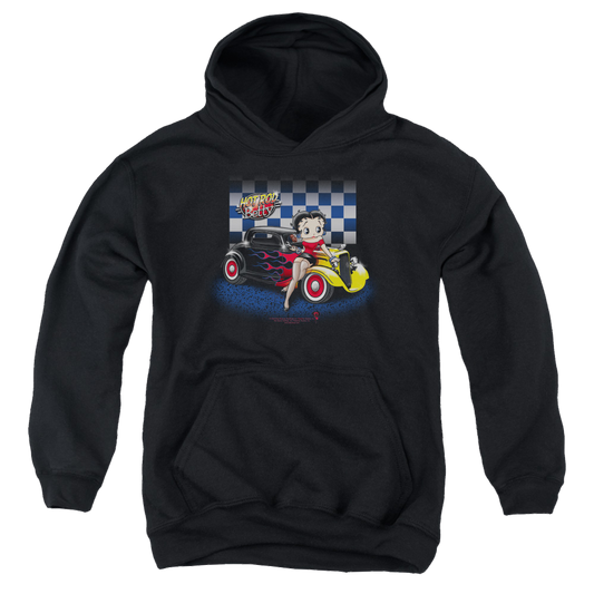 Betty Boop Hot Rod Boop - Youth Hoodie