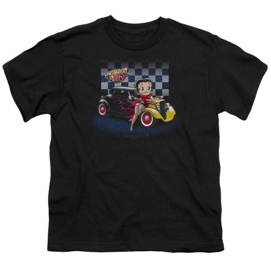 Betty Boop Hot Rod Boop - Youth T-Shirt