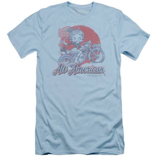 Betty Boop All American Biker - Men's Slim Fit T-Shirt