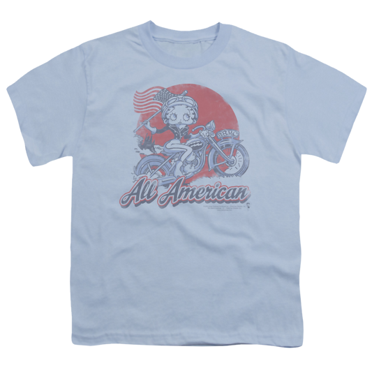 Betty Boop All American Biker - Youth T-Shirt