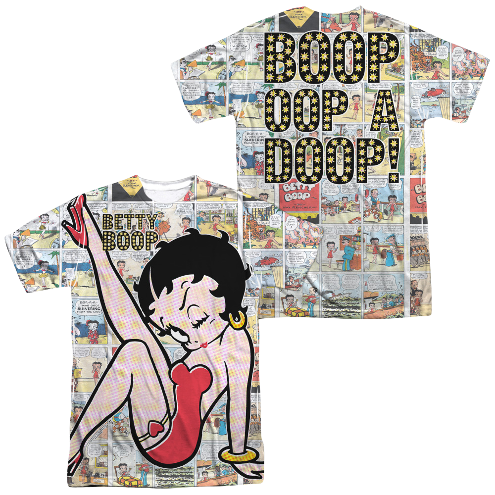 Betty Boop Vintage Strips Men's All Over Print T-Shirt