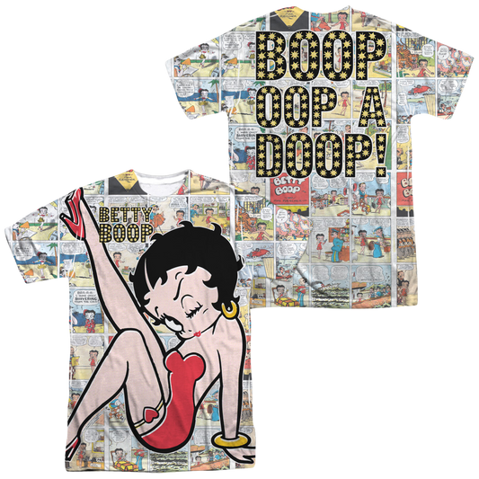 Betty Boop Vintage Strips Men's All Over Print T-Shirt
