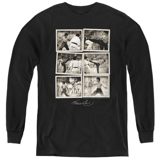 Bruce Lee Snap Shots - Youth Long Sleeve T-Shirt