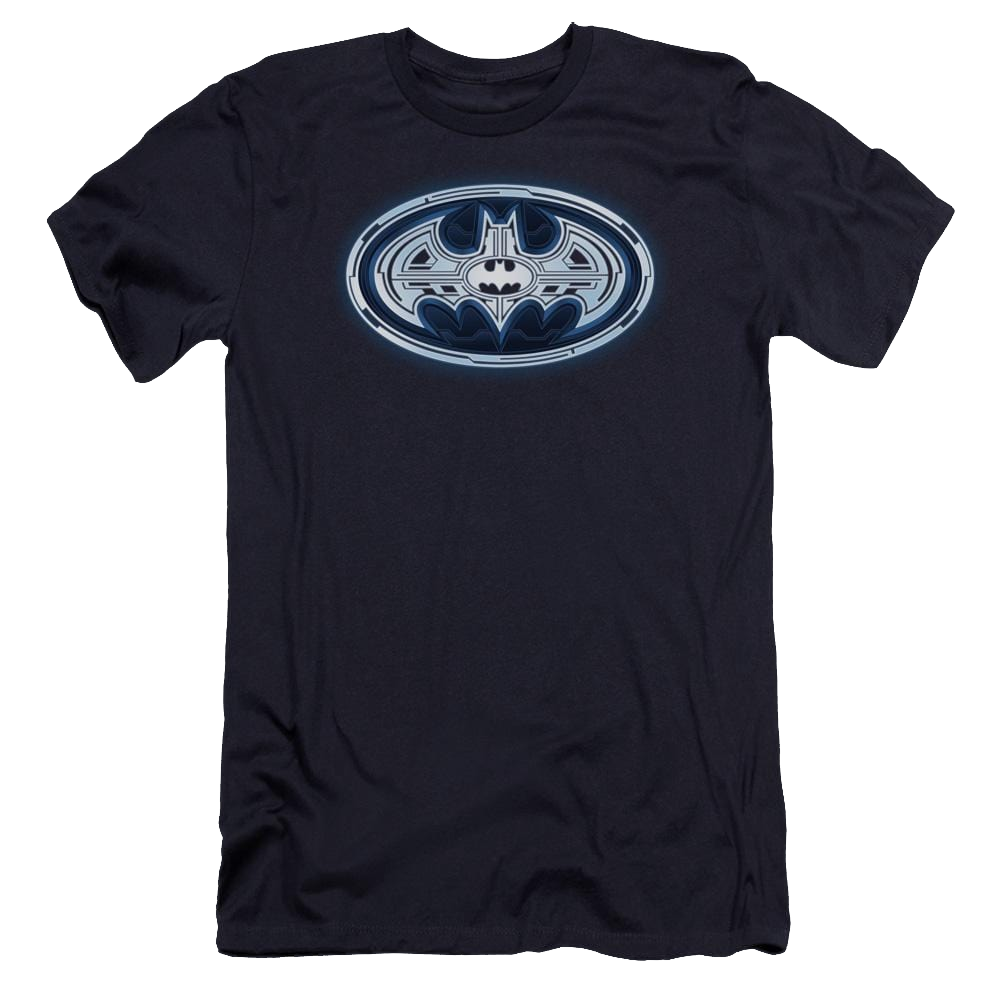 Batman Cyber Bat Shield - Men's Premium Slim Fit T-Shirt