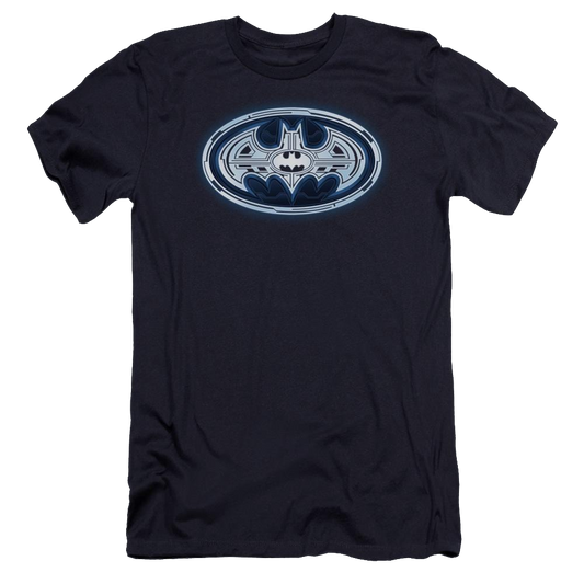 Batman Cyber Bat Shield - Men's Premium Slim Fit T-Shirt