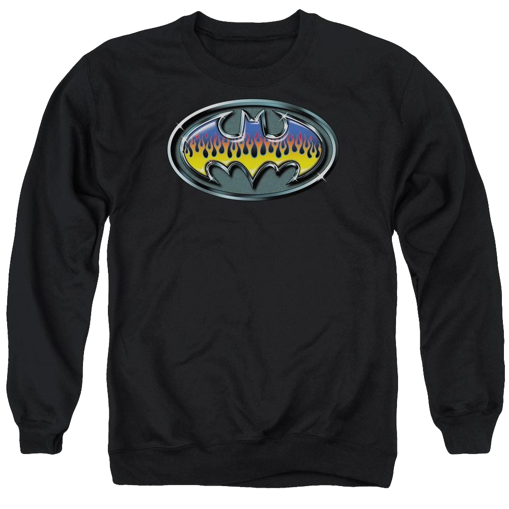 Batman Hot Rod Shield - Men's Crewneck Sweatshirt