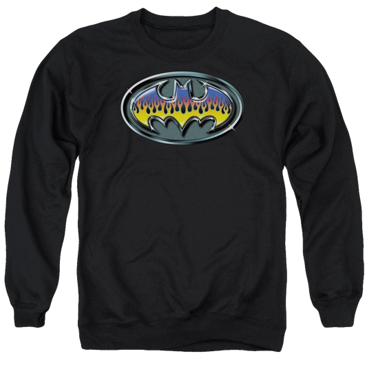 Batman Hot Rod Shield - Men's Crewneck Sweatshirt