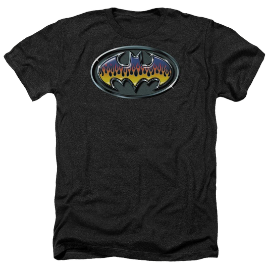 Batman Hot Rod Shield - Men's Heather T-Shirt