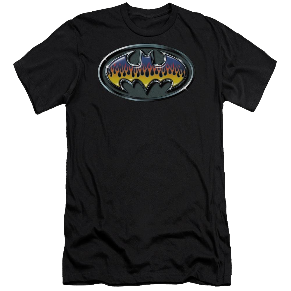 Batman Hot Rod Shield - Men's Premium Slim Fit T-Shirt