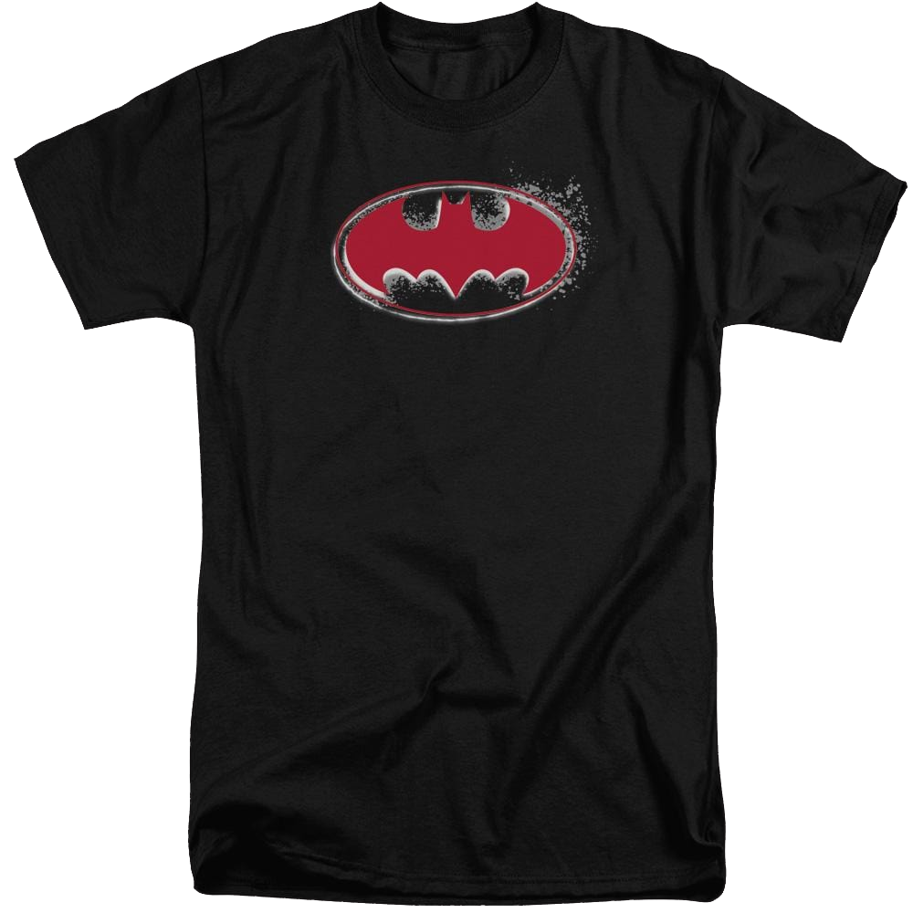 Batman Hardcore Noir Bat Logo - Men's Tall Fit T-Shirt